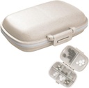 1Pack Travel Pill Organizer, 8 Karşılaştırma Portreatif Pill Case, Pocket Purse Port Beige için Küçük Pill Box