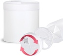 Ekstra Büyük Supplement Organizer 4 Karşılaştırma Kolay Açık Pill Kaynağı Aylık Tıp Vitaminleri Organize Depolama Pill Şişeleri,Beyaz