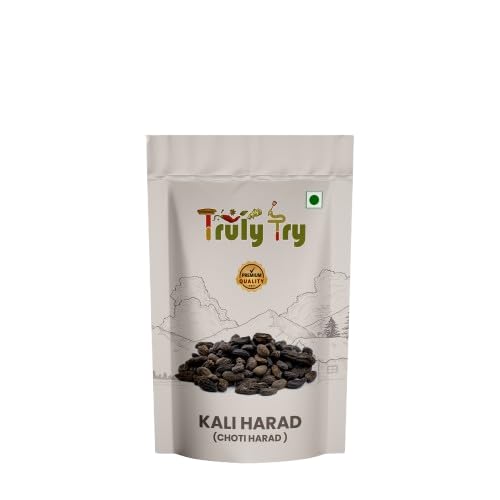 Truly Try Choti Harad, Kali Harad, Black Himej (1 Kg), Myrobalan, Terminalia Chebula - Fresh-Pack of 1