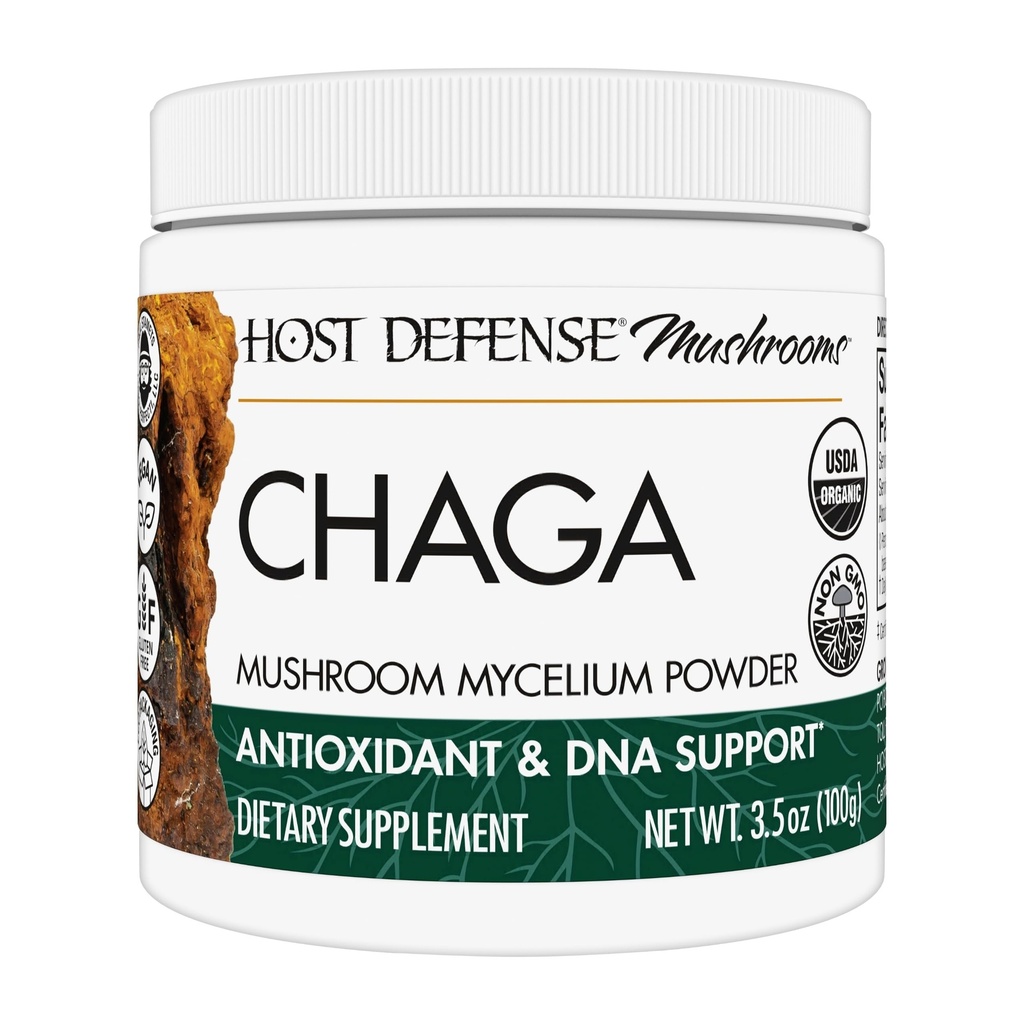 Host Defense Chaga Toz - Immune System Support Supplement - Chaga Mushroom Toz Antioksi Activity Support - Diyeter Mushroom Supplement - 3.5 oz (66 Hizmetler)*
