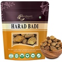 Brijbooti Natural Harad badi Whole - 200 Gm - Kadukkai - Karakkaya - Yellow Terminalia Chebula, Haritaki | FSSAI, GMP, ISO Certified
