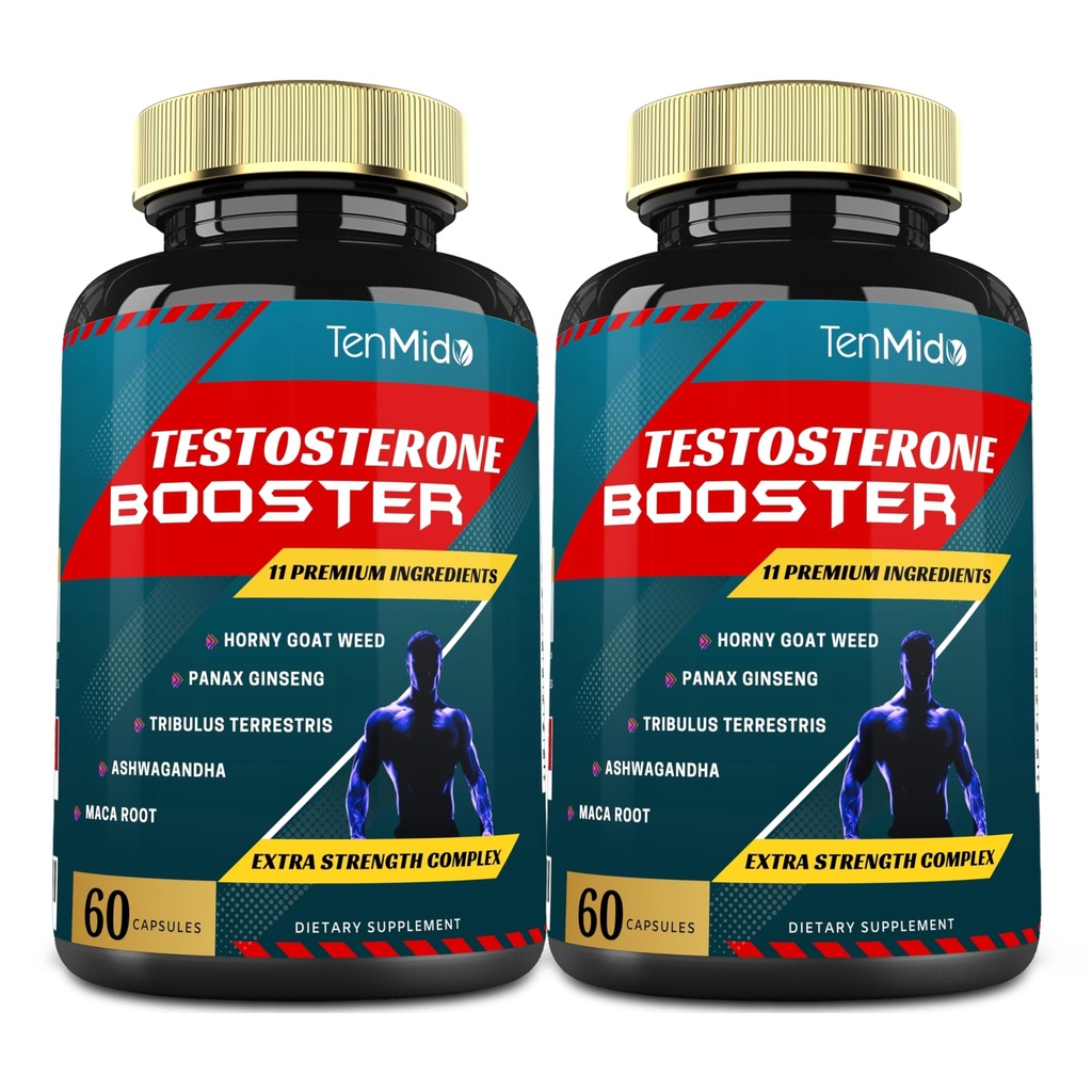 Erkekler için 60caps testosteron Supplements ATM, 10000 mg için Eşdeğer - Doğal Stamina, Endurance & Strength Supplement - Kas Building growth, improve Performance, Energy