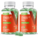 Yetişkinler için Viteey Chewable Vitamin C Gummies - 700 mg Ekstra Kuvvet Immune Support Supplement - Vegan, Gluten Free - 120 Count Count