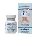 Superior Source Kid's Sleep Clean Melts - Çocuklar için Premium Uyku Tamamı - Contains Melatonin, L-Theanine & GABA - Daha Az Şeker - GMO, Gluten-Free - 90 MicroLingual Instant-Dissolve Melts