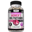 Kaya Naturals Women's Multivitamin, Genel Sağlıklı Antioksi ve Immune Support, Vitamins A, D, C, E, Biotin, Folic Acid, & Multi-Mineral, Energy & Metabolism Vitamin Tamam 60 Kont