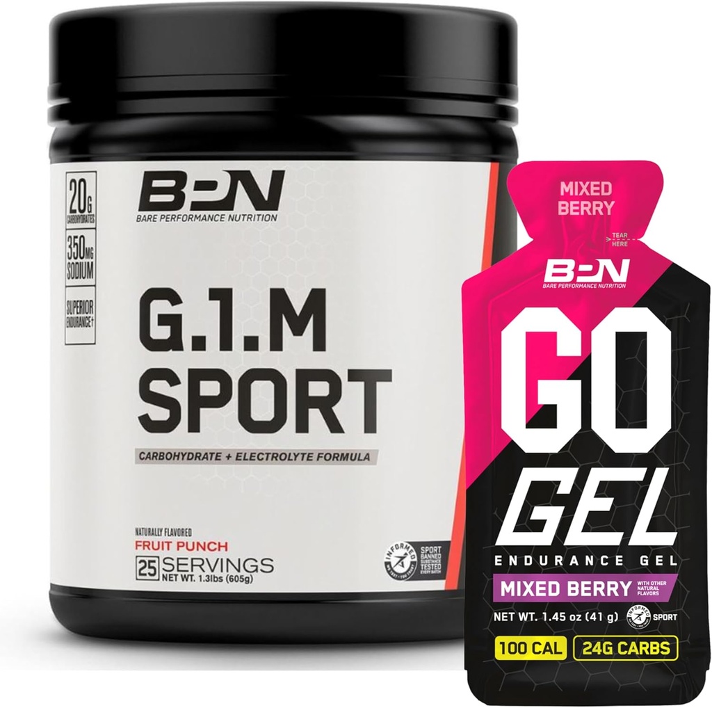 BARE PERFORMANCE NUTRITION BPN G.1.M. Sport Endurance Eğitim Yakıt & Go Gel Endurance Gel Karma Berry Sche