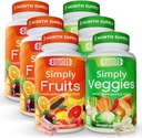 Simply Nature's Pledge - Packed with 42 Different Fruits & Vegetables - 3 Month Supply- Made with Whole Food Superfoods - with Aloe Vera – 100% Soy Free - 540 Capsules