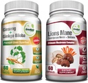 GreeNatr Mushroom Supplement, 10in-1 Mix with Lions Mane, Cordyceps, Shiitake, Chaga, Türkiye Tail, Enerji ve Beyin Focus Natural ATM of BTC Root and Ginkgo Biloba Biloba
