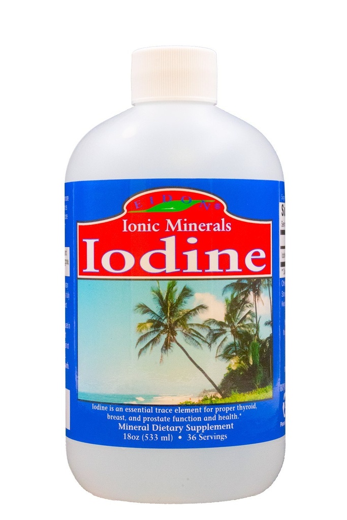 Eidon Ionic Minerals P properties Iodide Supplement - Sıvı Iodine Drops, Supports Energy Levels and Thyroid Health, Bio available, Nomixs or Preservatives - P properties Iodide Drops, 18 oz
