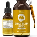 Organik Ginkgo Biloba Sıvı Supplements, Brain & Focus Support,% 98 Abxia, Vegan, Non-GMO, Alkol & Gluten Free - 4 Fl Oz