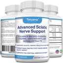 Gelişmiş Sciatik Nerve Support Relief: Alfa Lipoic Acid Vitamin, Benfotimin - 1 Scia Supplements - 120 Capsules- 30-60 Supply- Made in USA
