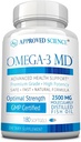 Omega-3MD - Fish Oil EPA & DHA - Bilişsel Sağlık Geliştir - 1 Şişe - 3 Ay Supply