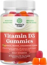 Natures Craft Vitamin D3 Günlük Sağlık için Gummies - Bone Muscle & Immune Support Non-GMO Gelatin Gluten Free (30 Day Supply)