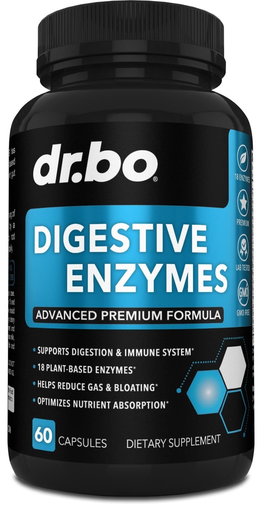 Digestive Enzymes Supplements Plantive - Pancreatic & Proteolytic Super Digestion Enzyme Supplement Pills Aid for Bloating Relief for Women & Men - Lipase, Amylase, Bromelain, Protease & Cellulase
