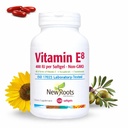 YENİ ROOTS HERBAL Vitamin E 400 IU Capsules | Organik Antioksi Supplement | Beyin ve Vizyon Desteği için 8 Vitamin E türü | 4 Tocopherols & 4 Tocotrienols for Women & Men (120 Softgels)