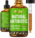 Enfeksiyon için Köpek Antibiyotikleri, Coughs, UTIs, Allergies, Itching | Natural Antibiyotiks for Cats to Support Skin, Coat, & Digestion | For All Breeds & Ages | 2 oz