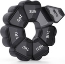 Büyük Haftalık Pill Organizer, Pill Box 7 gün, KAPENS Günlük Vitamin Vaka Büyük Kapasite Karşılaştırması, Balık Yağı Tamamları için Pill Konteynerleri, Siyah Yağ Tıp Supplements, Black