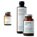 ALGAECAL Grafik - D3 Tamam (1000 IU) + Vitaminler K2, E & A & Plant-Baseduba Güçlü Bones & Fish Oil Omega 3 1200 mg EPA DHA