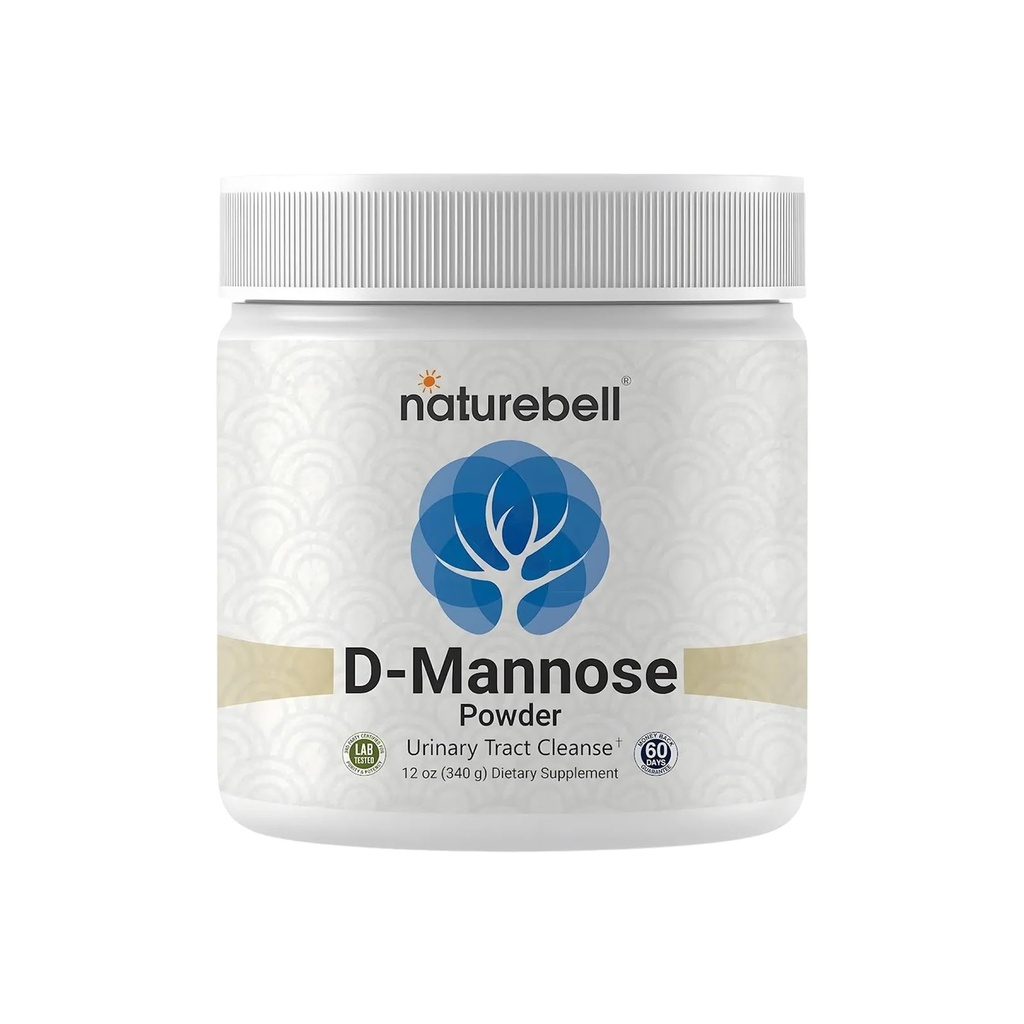 NatureBell D Mannose Toz, 12oz | Max Abors için Anında - Hızlı Keşfet – Urinary Tract & Bladder Health Support – Flush UTI Impurities – Non-GMO, Vegan