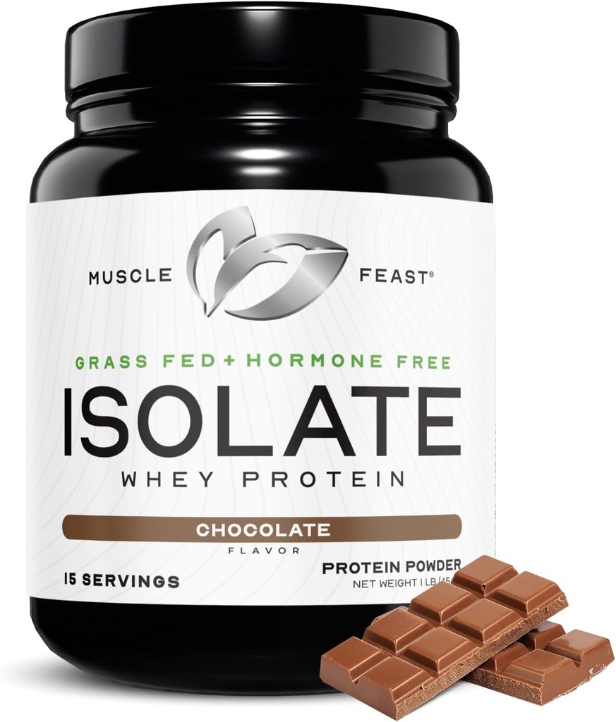 Kasır Çölü-Fed Whey proteini, Tüm Doğal Hormonlar Ücretsiz Pasture Geçici, Erkekler ve Kadınlar için Protein Toz, Temiz, Gluten-Free, Delicious Isolate Protein - 1lb