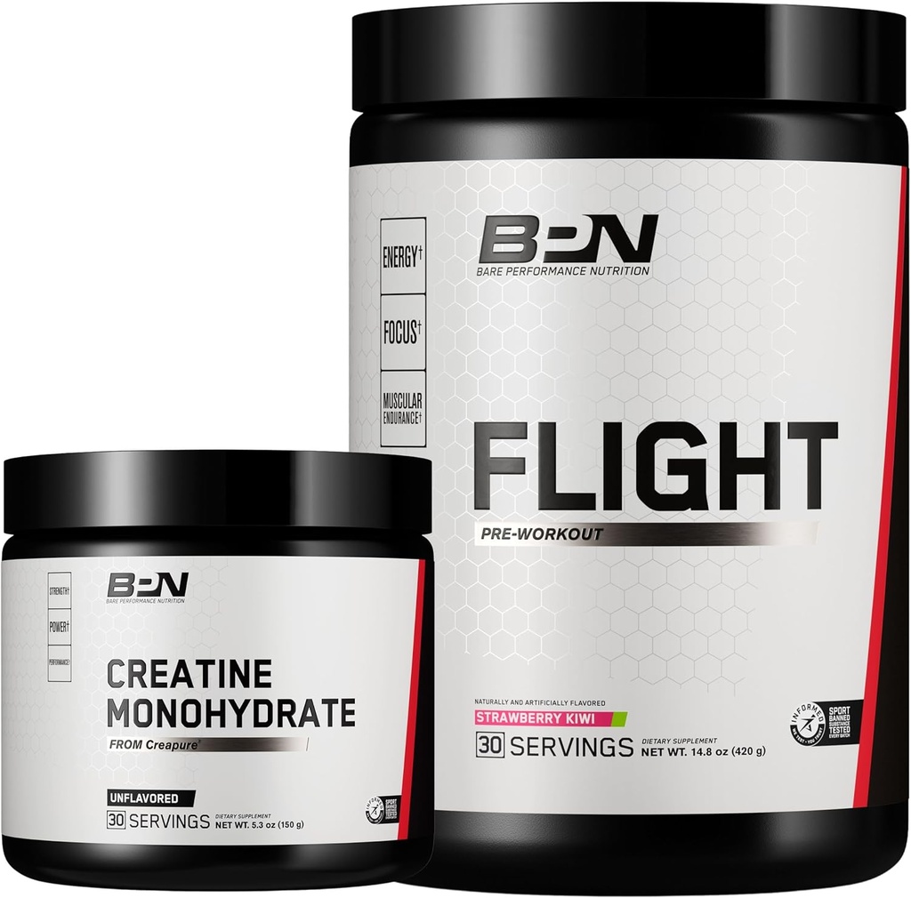 BARE PERFORMANCE NUTRITION BPNtine Cyhidrat & Flight Pre Workout (Strawberry Kiwi)