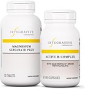 Active B-Complex, 60 Capsules & Magnezyum Glycinate Plus, 120 Tablet - Enerji Metabolism'ı Desteklemek için Active B-Complex * - Beyin Sağlığı, Kalp Sağlığı ve Nerve