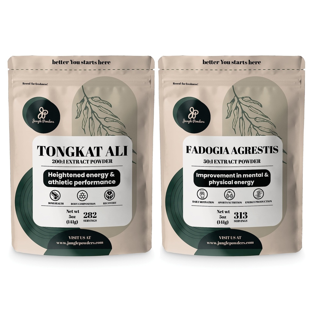 Orman Tozları Tongkat Ali Toz for Men 200:1 Ekstraksiyon, Fadogia Agrestis Extract Toz for Men 50:1 Concentration 5oz Supplement 5oz Supplement