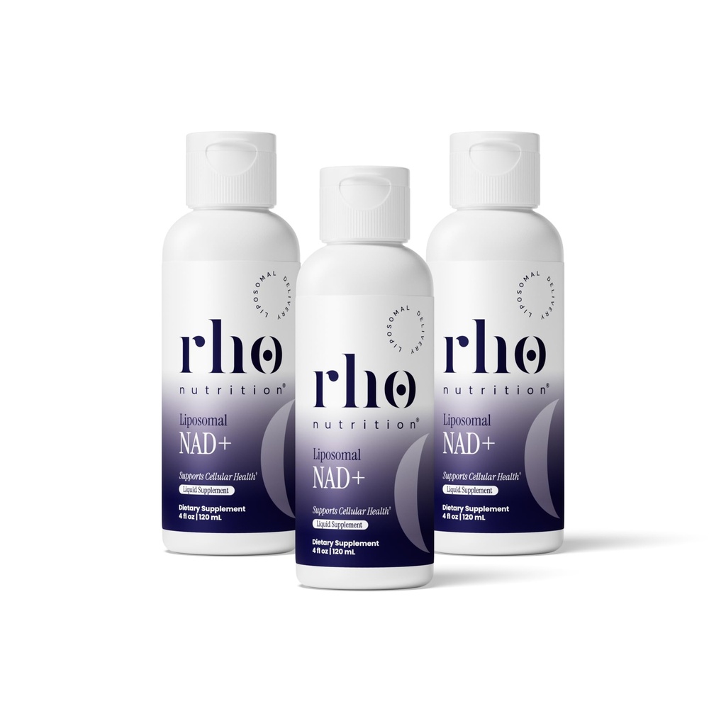 Rho Beslenme Liposomal NAD+ - Sıvı Supplement Aborpsiyona Yardımcı Olmak için Tasarlandı - NAD+ Aktif Formu Normal Hücre Sağlığı, Sağlıklı Ağlama, Enerji Metabolism & Vitality - 3 Pack