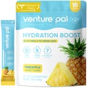 Venture Pal Sugar Free Electrolyte Toz Paketleri - Sıvı Günlük IV Hızlı Hydration & Parti Recovery için Mix | 5 Vitamin & 7 Elektrolytes / Keto Friendly | Non-GMO | sertifikalı Vegan | 16 Sticks