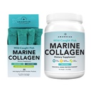 AMANDEAN Marine Collagen Duo. 500g Konteyner + 30 Seyahat Paketi. Hydrolyzed Fish Collagen. for Skin, Hair & Nails. Pescatarian, Keto & Paleo-Friendly, Unflavored