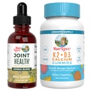 MaryRuth Organics Joint Health Liquid Drops & Vitamin K2+D3 Gummies (Peach and Apricot) | Etiket Projesi, Ortaklar ve Bone Support | Vegan, Non-GMO, Gluten Free