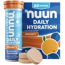 Nuun Immunity Electrolyte Tabletleri D, C, E, & A, Ginger, Elderberry, Magnezyum & 4 Diğer Essential Electrolytes, Vegan, Blueberry Tangerine, 8 Pack (80 Hizmet Toplamı)