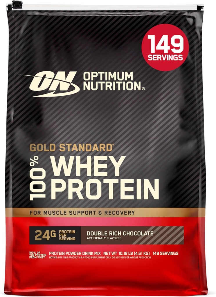 Optimum Beslenme Altın Standardı 100% Whey Protein Toz, Çift Zengin Çikolata 10 Pound (Pazar Mayıs Vary)