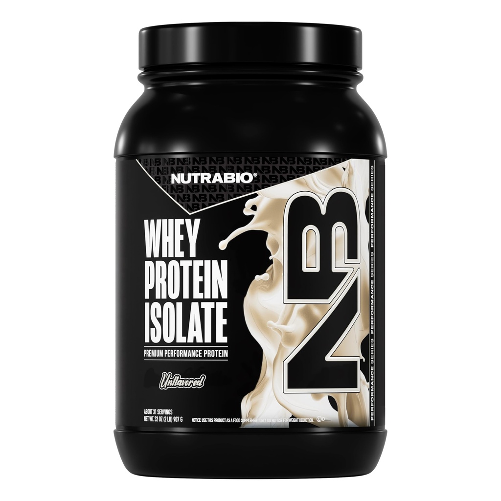 NutraBio 100% Whey proteini, Protein Tozu, Tamamlanan 25g Protein, Non-GMO, Soy & Gluten Free, Low Carb, Low Calorie Whey Protein Toz, Raw Unflavored, 2 Lbs