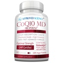 Onaylanmış Bilim® CoQ10 MD - Ekstra Kuvvet 300 mg Pure CoQ10 ile Hızlı Aborpsiyon için Bioperine® - Optimal Destek - 3 Ay Supply