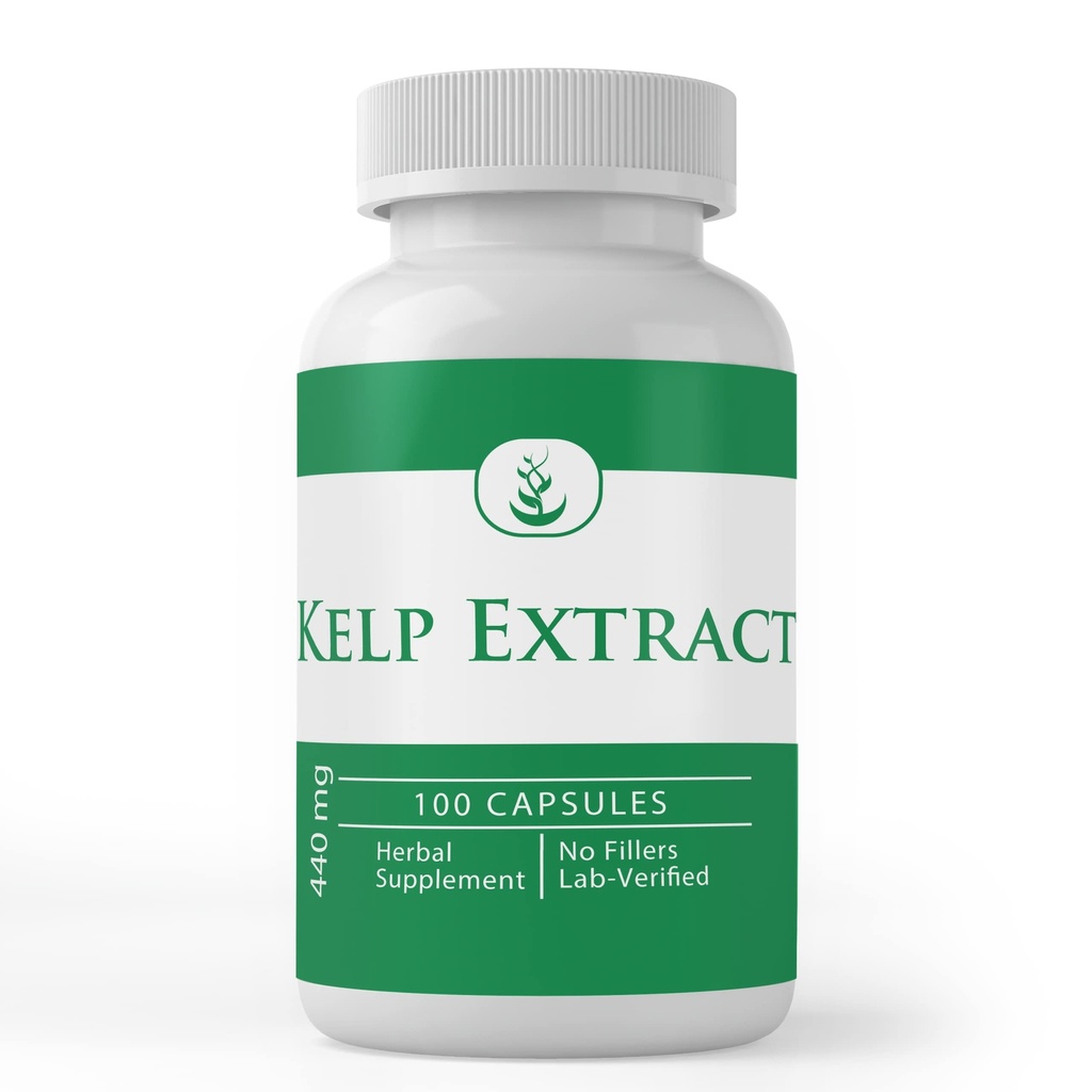 PURE ORIGINAL INGREDIENTS Kelp Ekstraksiyonu, (100 Capsules), Pure, No Wordss Or Fillers, Lab TY