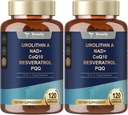 Totaria Urolithin A Supplement 1000 mg with NAD,CoQ10,Supplement for Women 120 Softgels for Muscle Energy Antioksis (Pack of 2)