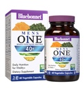 Bluebonnet Beslenme Erkekleri' ONE 40+ Tüm Gıda bazlı Multivitamin Erkekler 40+, Soy-Free, Non-GMO, Gluten Free, Kosher, 60 Sebze Kapsülleri, 60 Hizmet
