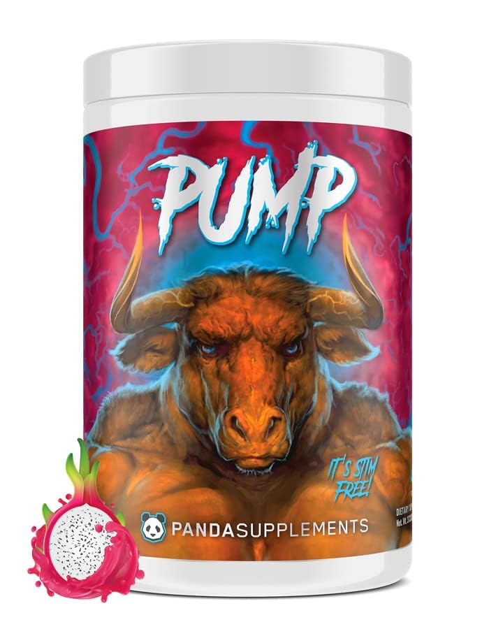 Yeraltı Biyo Laboratuvarları Panda Supps Pump, Pre-Workout, No-Clump Formula w/10G L-Citrulline Malate, Alpha GPC, Lions Mane,CognatiQTM,VasoDrive-AP 40 Scoops (Rainbow Dragonfur)