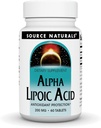 Source Naturals Alpha Lipoic Acid 200 mg Sağlıklı Şeker Metabolism, Liver Function & Energy Generation - 60 Tabletler