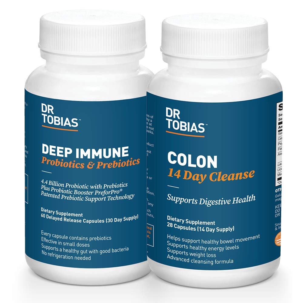 Dr. Tobias Digestive Kickstarter Sche with Colon 14 Day Cleanse & Deep Immune Probiyotiks & Prebiyotiks