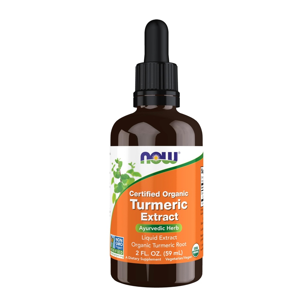 Şimdi Gıdalar Tamamlar, sertifikalı Organik Turmeric Extract, Ayurvedic Herb, Sıvı Ekstraksiyon, Organik Turmeric Root 2 sıvı Salı
