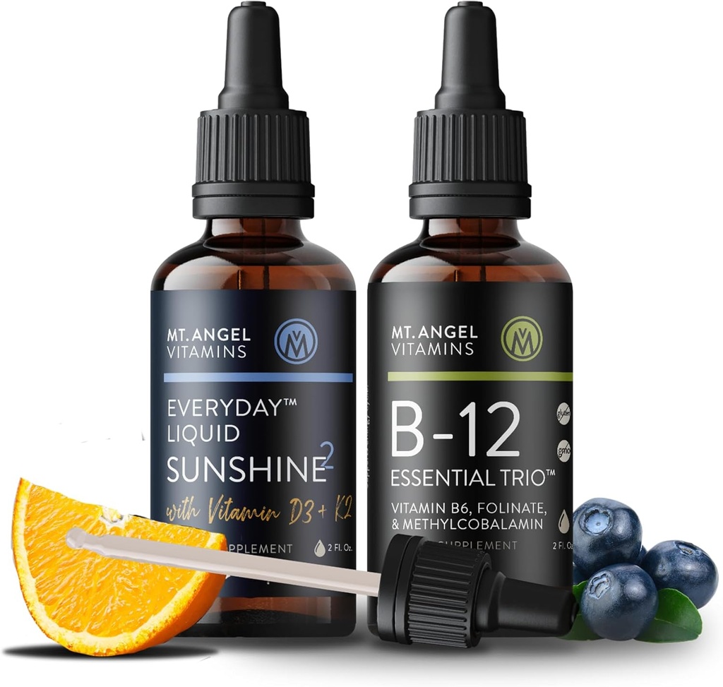 Mt. Angel Vitamins B12 Essential Trio + Günlük Sıvı Sunshine2 D3+K2