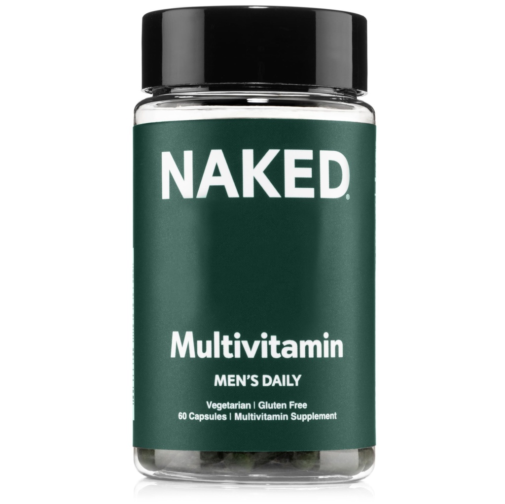 Çıplak Erkeklerin Çok - Erkekler için Günlük Multivitamin - A, C, E, Selenium, çinko, Meyve ve Süper Yeşil Türler ve Immune Desteği artırmak için daha fazla - Gluten-Free ve Vegetarian Daily Vitamins - 60 Capsules