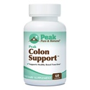 Peak Pure & Natural Colon Support - Kolon Temiz ve Detox Supplement for Digestive Health - Gut Health Support with Inulin and Senna Leaf Extracts - with Fiber, Prebiyotiks, and Probiyotiks - 1 Pack