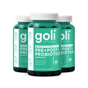 Goli Beslenme Supplement, Pre+Post+Probiyotiks Gummy - 180 Count - World's First 3-in-1 Gluten-Free, Vegan, Non-GMO ve Gelatin-Free.