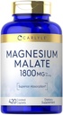 Carlyle Magnezyum Malate | 1800 mg | 420 Kaplamalar | Vegetarian, Non-GMO, Gluten Free Supplement