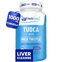 Herbtonics TUDCA 1000 mg Liver Detox & Gallbladder Desteği - Süt Butle & Pterostilbene Liver Cleanse, sağlıklı Bile Flow ve Digestive Health (60 Vegan Capsules) için iyileştirilmiş Bile Salt