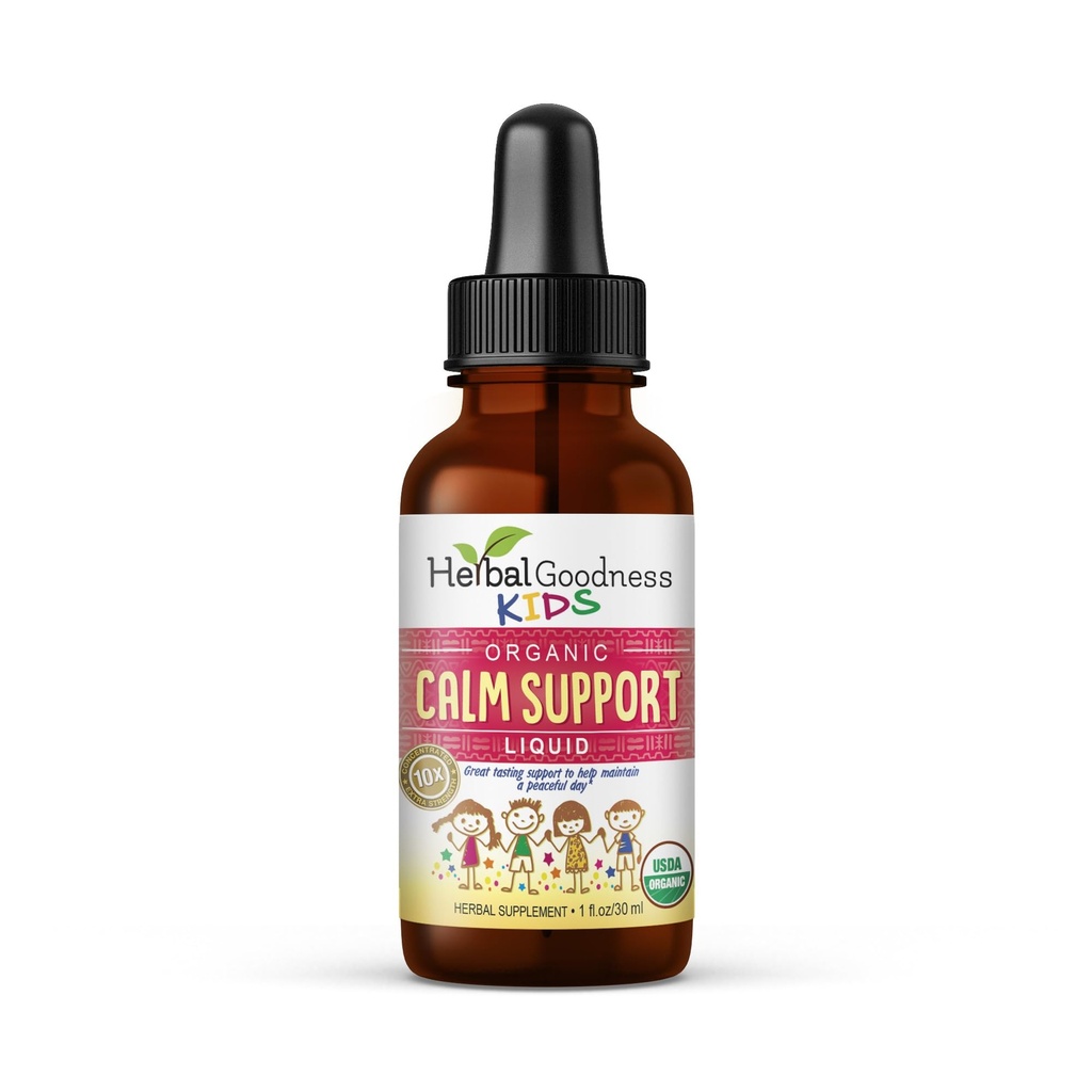 Çocuklar Calm, Glycinate, Magnezyum Citrate, Multivitamin - Çocuklar için Magnezyum - 1oz Şişe, 1 Birim - Herbal Goodness