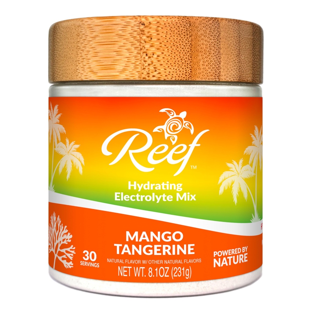 Hydrating Electrolyte Drink Mix - Mango Tangerine, 30 Hizmet - Hydration Toz w/Coconut Water - Non-GMO, No added Sugar, 5 Key Electrolytes + Vitamins, Natural Trace Minerals